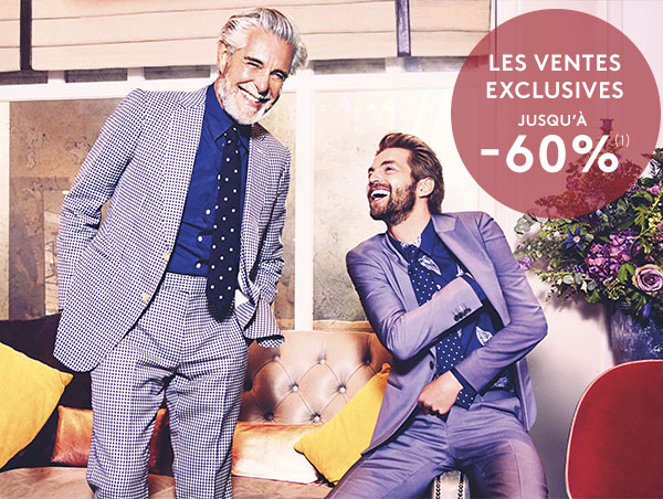 LES VENTES EXCLUSIVES JUSQU'A -60%(1)